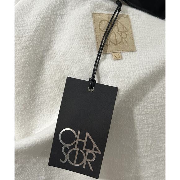 NEW NWT Chaser Black and White Open Front 3/4 Sleeve Jacket Size XS - Picture 2 of 5